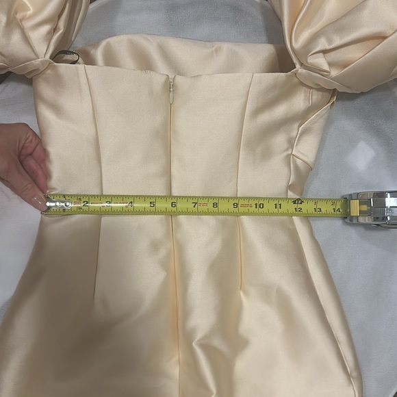 Solace London Elina Off-The-Shoulder Duchesse Satin Mini Dress - Picture 12 of 15